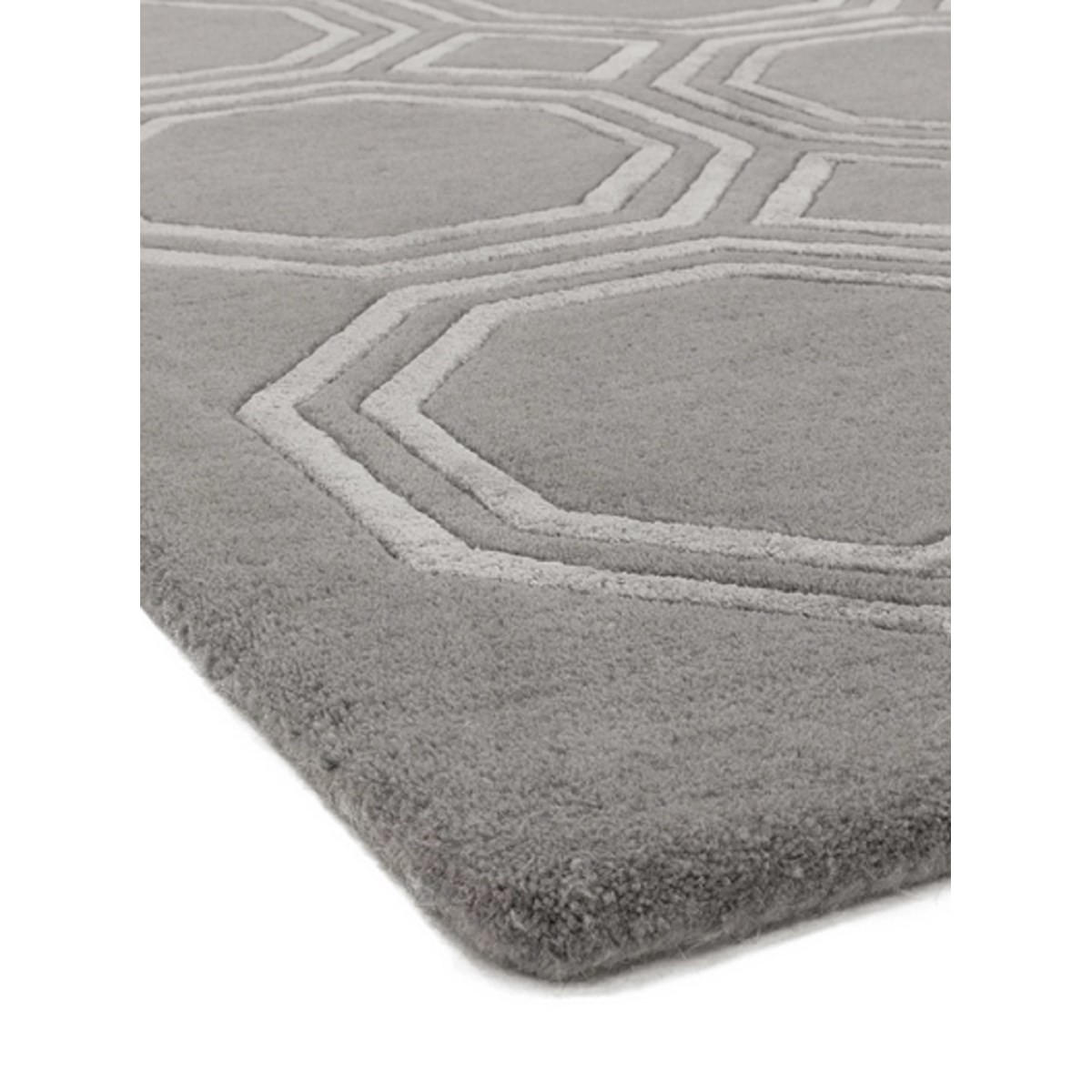 TEPPICH Moderner, handgewebter für Wohn- und Schlafzimmer NAVEL Grau 120 x 170 cm - Grau, Naturmaterialien (120/170cm) - Novatrend