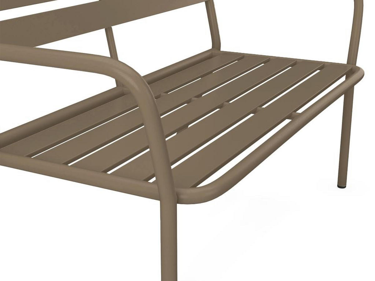 GARTENBANK - Metall - Taupe - MIRMANDE von MYLIA - Braun, Metall (58/82/123cm) - Vente-Unique