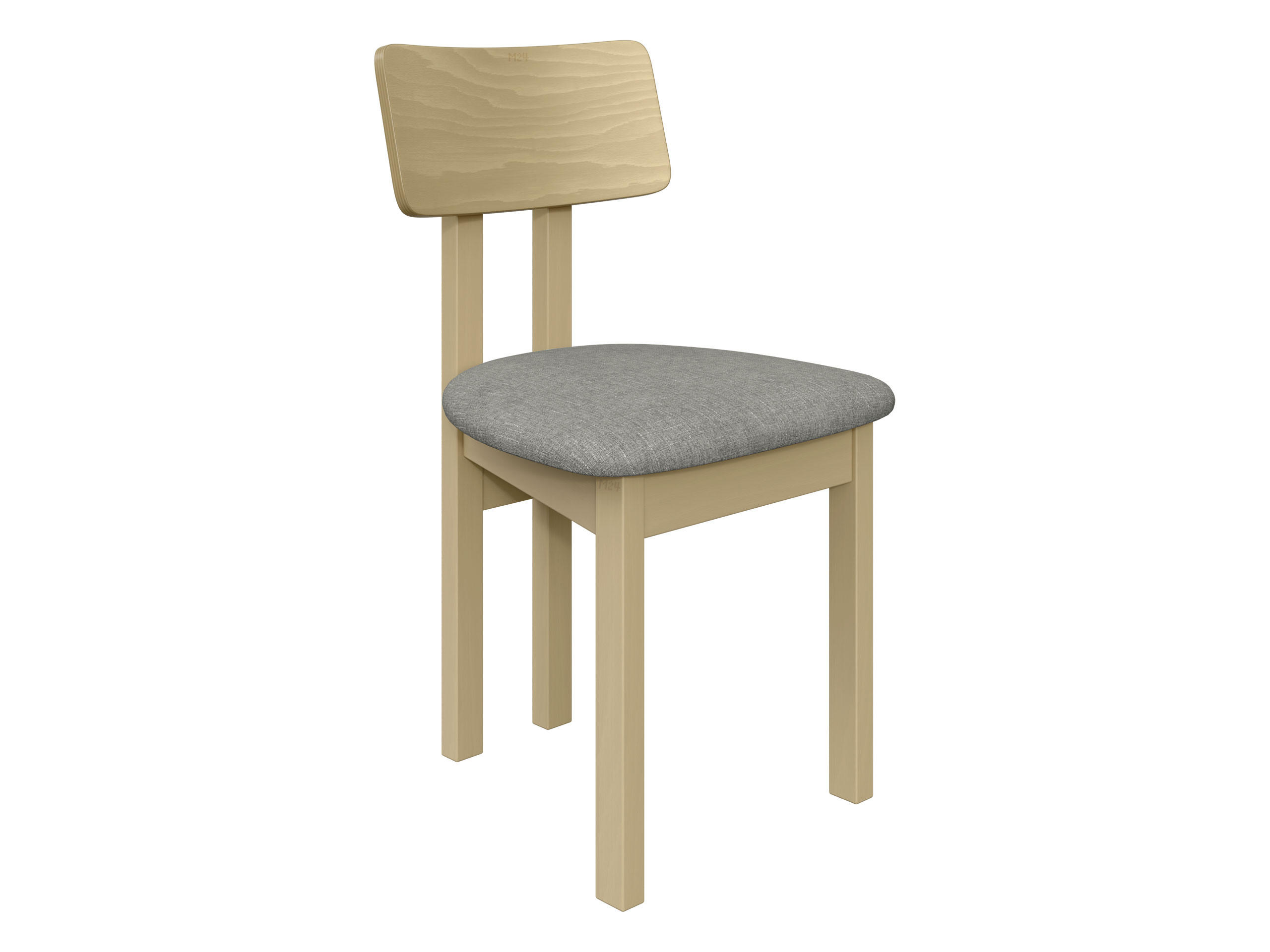 ESSZIMMERSTUHL Divo II - Hellgrau/Sonoma Eiche, Holz/Textil (47/85/48cm) - MIRJAN24