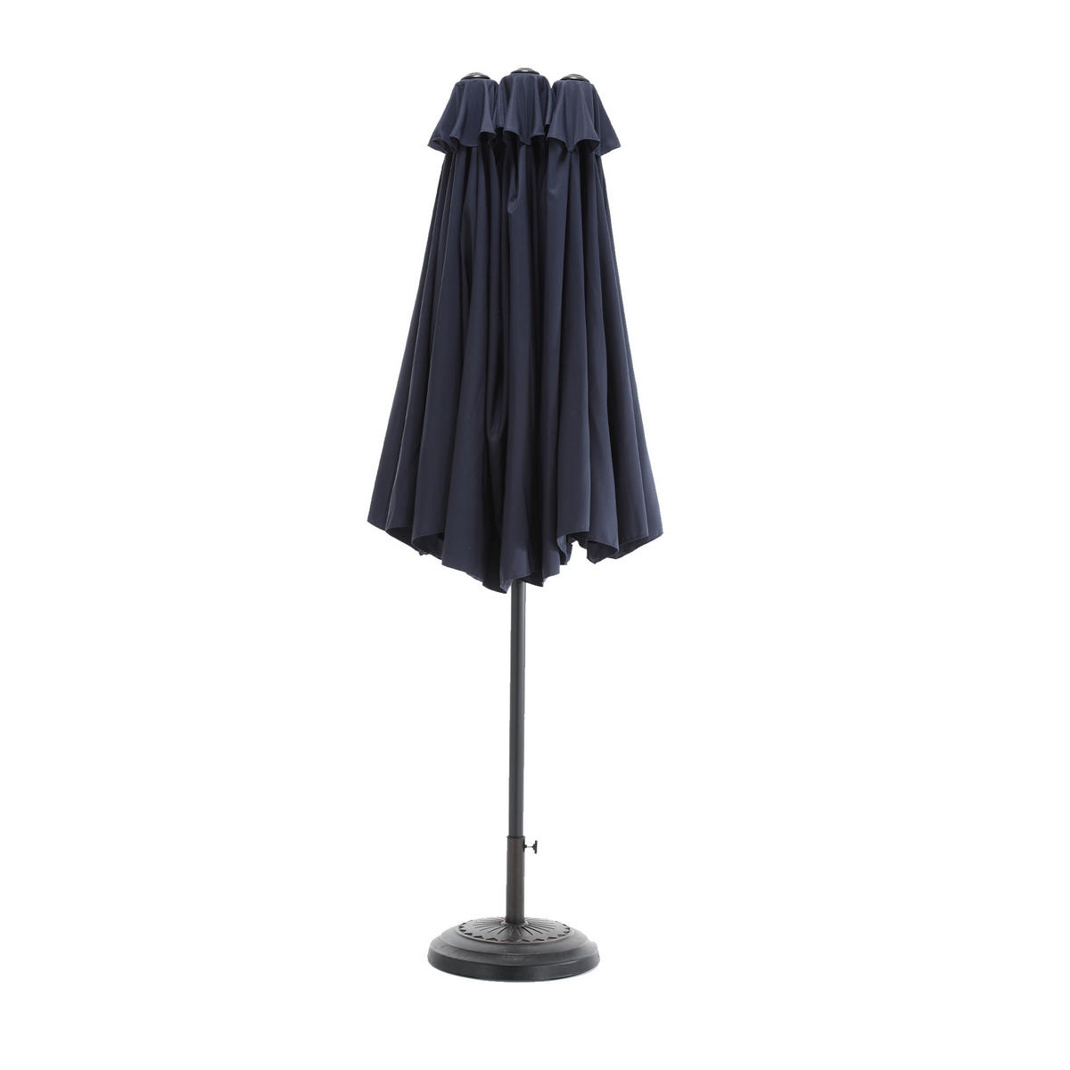 SONNENSCHIRM Doppel Rechteck navyblau - Blau, Metall (267/453cm) - ComfortXL