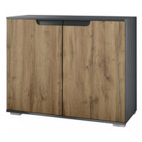 KOMMODE Sylt Eiche Wotan - Eiche Wotan, Holzwerkstoff (92.5/75.5/35cm) - Vladon