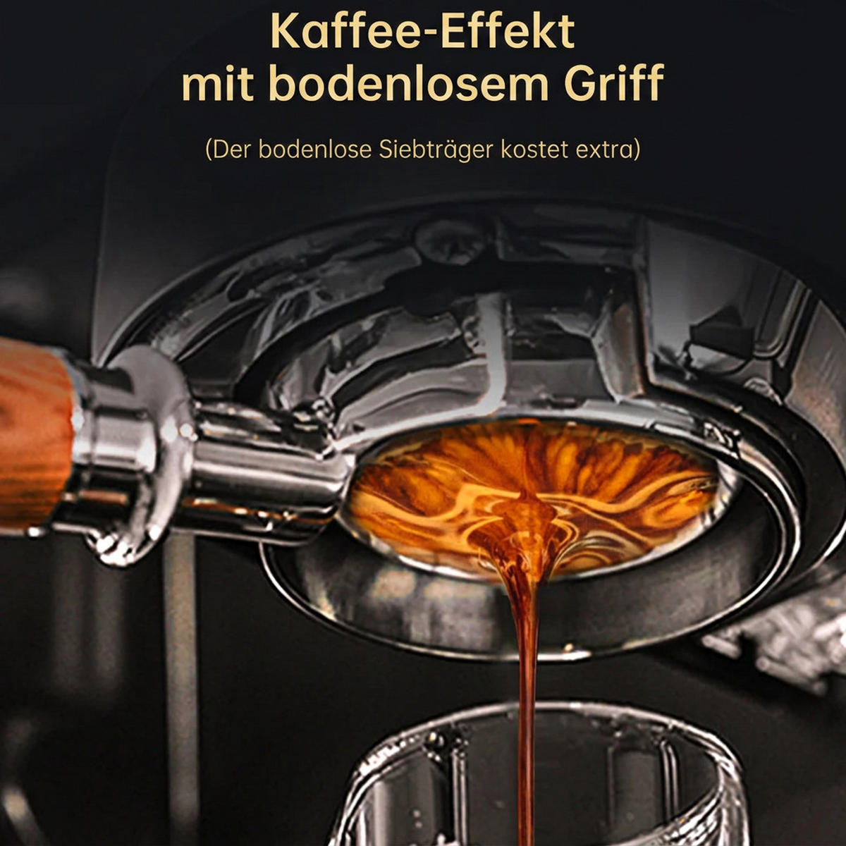 ESPRESSOMASCHINE 20 Bar Siebträger mit Edelstahlgehäuse, Espresso und Cappuccino Funktion - Silberfarben, Metall (12/28.5/29cm) - Korfee