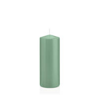 STUMPENKERZEN Reseda Ø 58 x 120 mm, 16 Stück - Eukalyptusholzfarben, Paraffin (6/12cm) - Wiedemann Kerzen