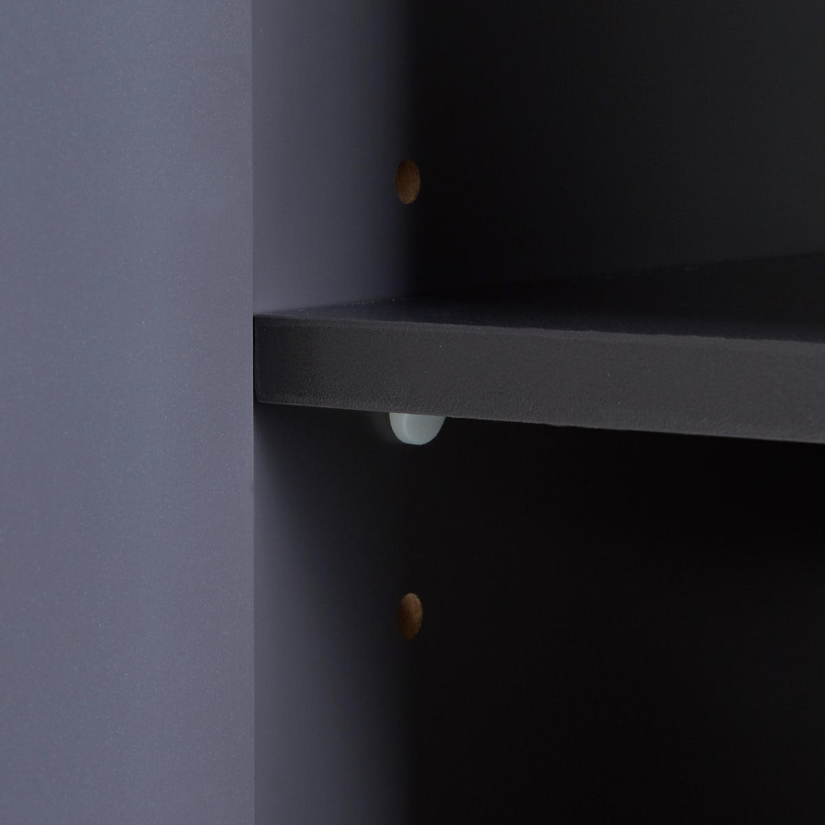 HOCHSCHRANK Overath - Naturfarben/Grau, Eichenholz/Holzwerkstoff (30/160/30cm) - [en.casa]