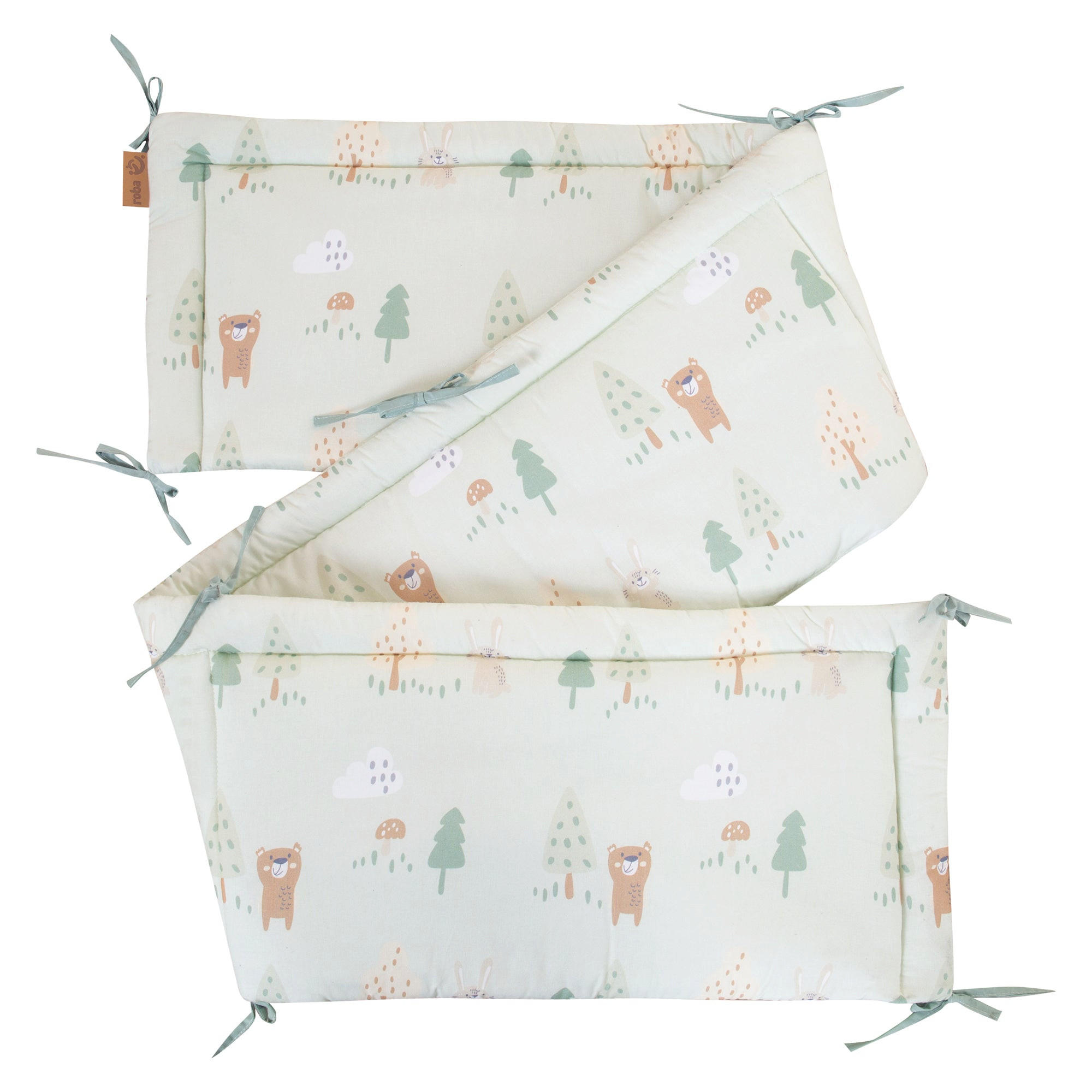 NESTCHEN Woodland Buddies grün - Grün, Textil (170/3cm) - Roba