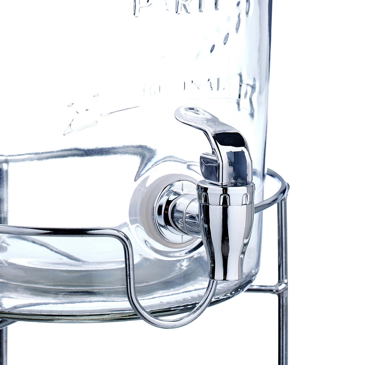 GETRÄNKESPENDER - Transparent, Glas/Kunststoff (5L) - Relaxdays