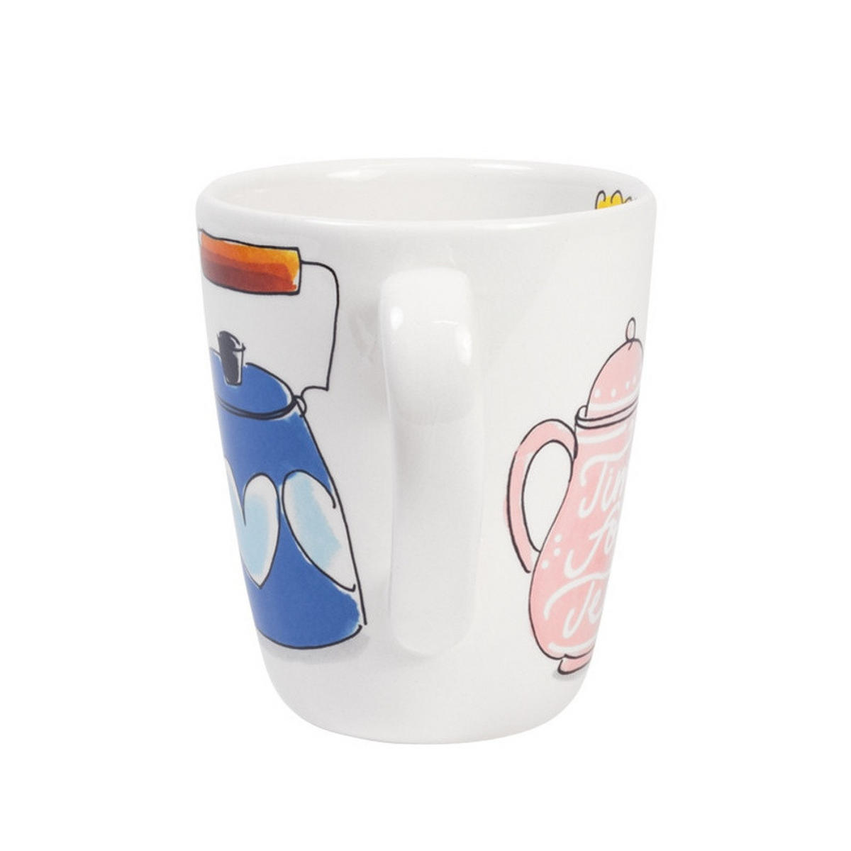 BECHER Gemütliche Tage - Zeit für Tee in Bunt - 350 ml - Multicolor, Keramik (0.35L) - Blond Amsterdam