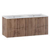 DOPPELWASCHTISCH 120cm Tao Holz - Braun, Holzwerkstoff (120/50/45.8cm) - Petits-meubles
