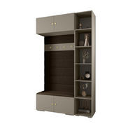 GARDEROBEN-SET 236,7/140/47 - Kaschmir/Goldfarben, Holz/Kunststoff (140/236.7/47cm) - Abiks Möbel