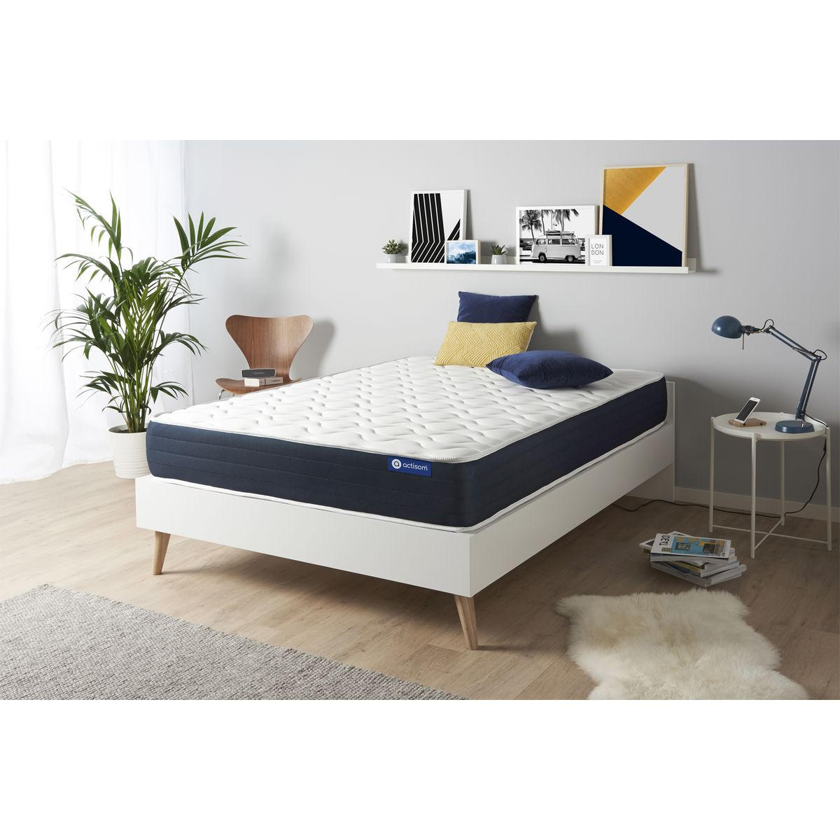 MATRATZE Actimemo sleep Memory-Schaum 140 x 200 cm h1 - Weiß, Textil (140/200cm) - ACTISOM
