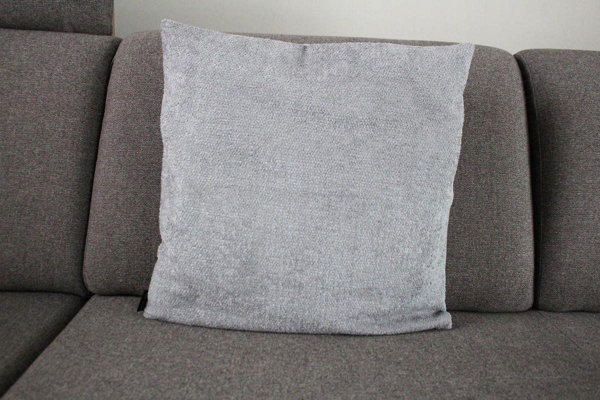 KISSENHÜLLE BAYRON - Grau, Textil (50/50cm) - Yve! decoration