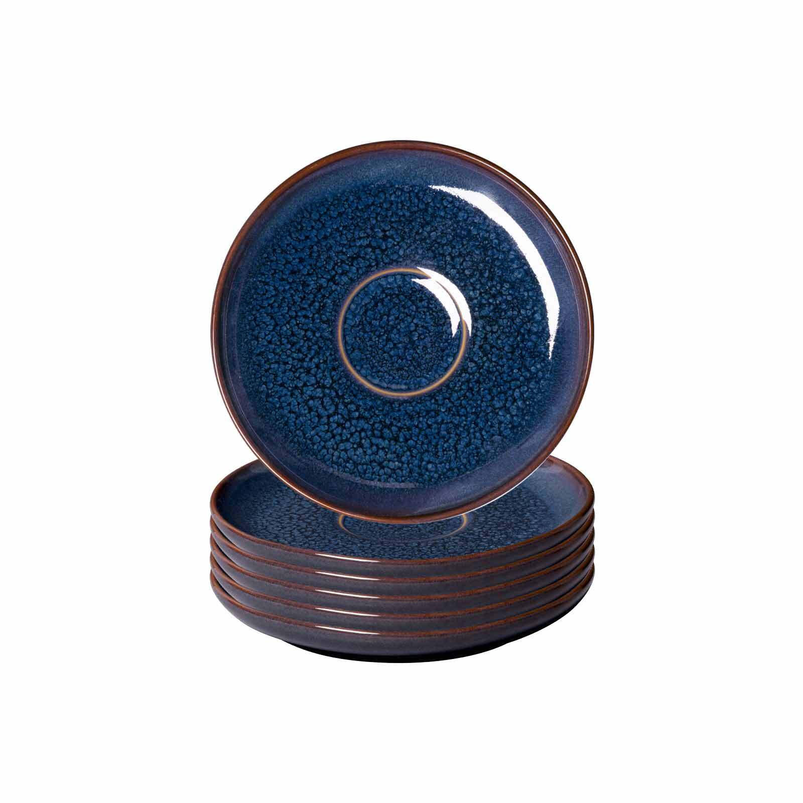 ESPRESSOUNTERTASSEN Crafted Denim blau ø 11,8 cm 6er Set - Blau, Keramik (11.8cm) - like.Villeroy & Boch