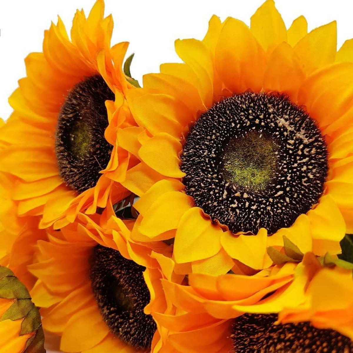 KÜNSTLICHE Sonnenblumen 10-teiliges Set 45 cm - Gelb, Kunststoff (40cm)