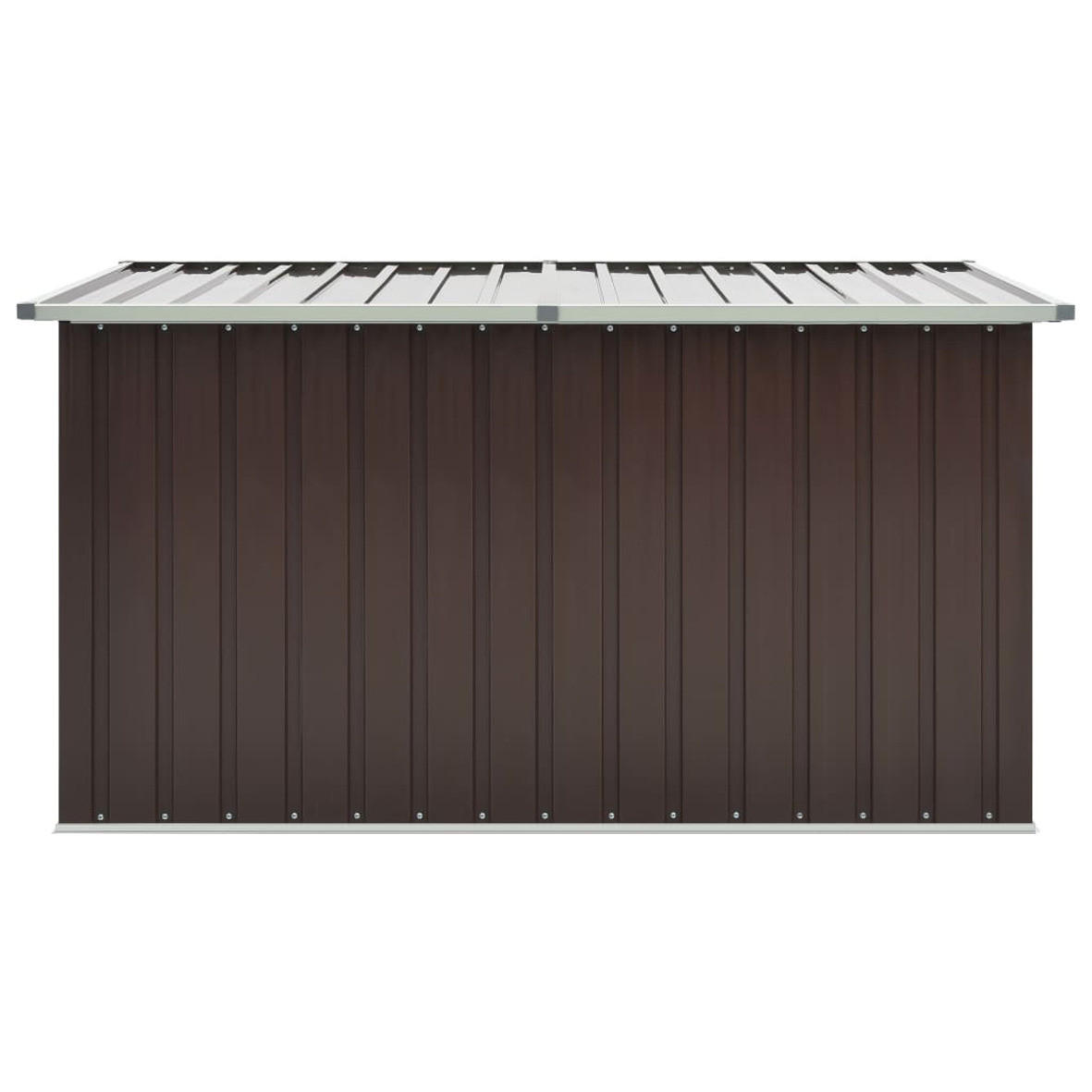 GARTENBOX BRAUN 171 X 99 X 93 CM - Braun, Metall (171/93/99cm) - vidaXL