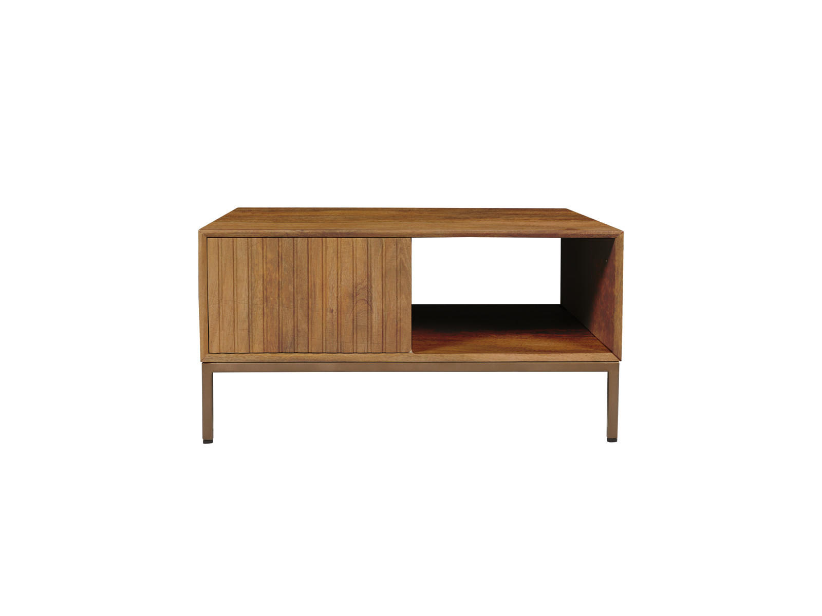 COUCHTISCH Dimora Mangoholz 80 cm / 80 cm Natur - Naturfarben, Holz (80/40/80cm) - Villa Möbel