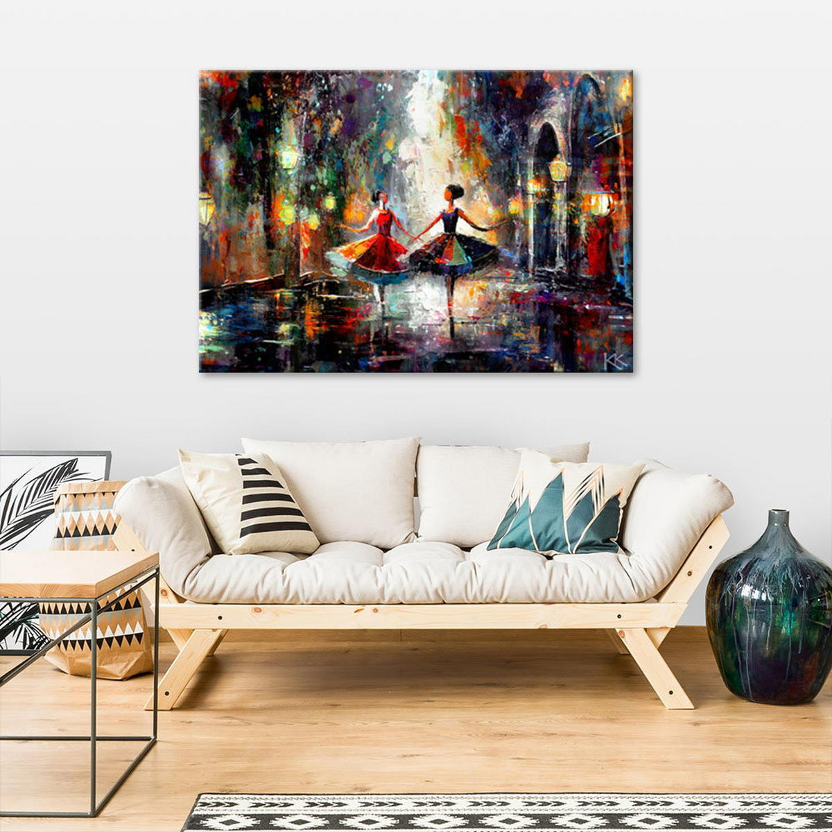 KUNSTDRUCK Lila 60/40 cm - Lila, Textil (60/40cm) - KUNSTLOFT