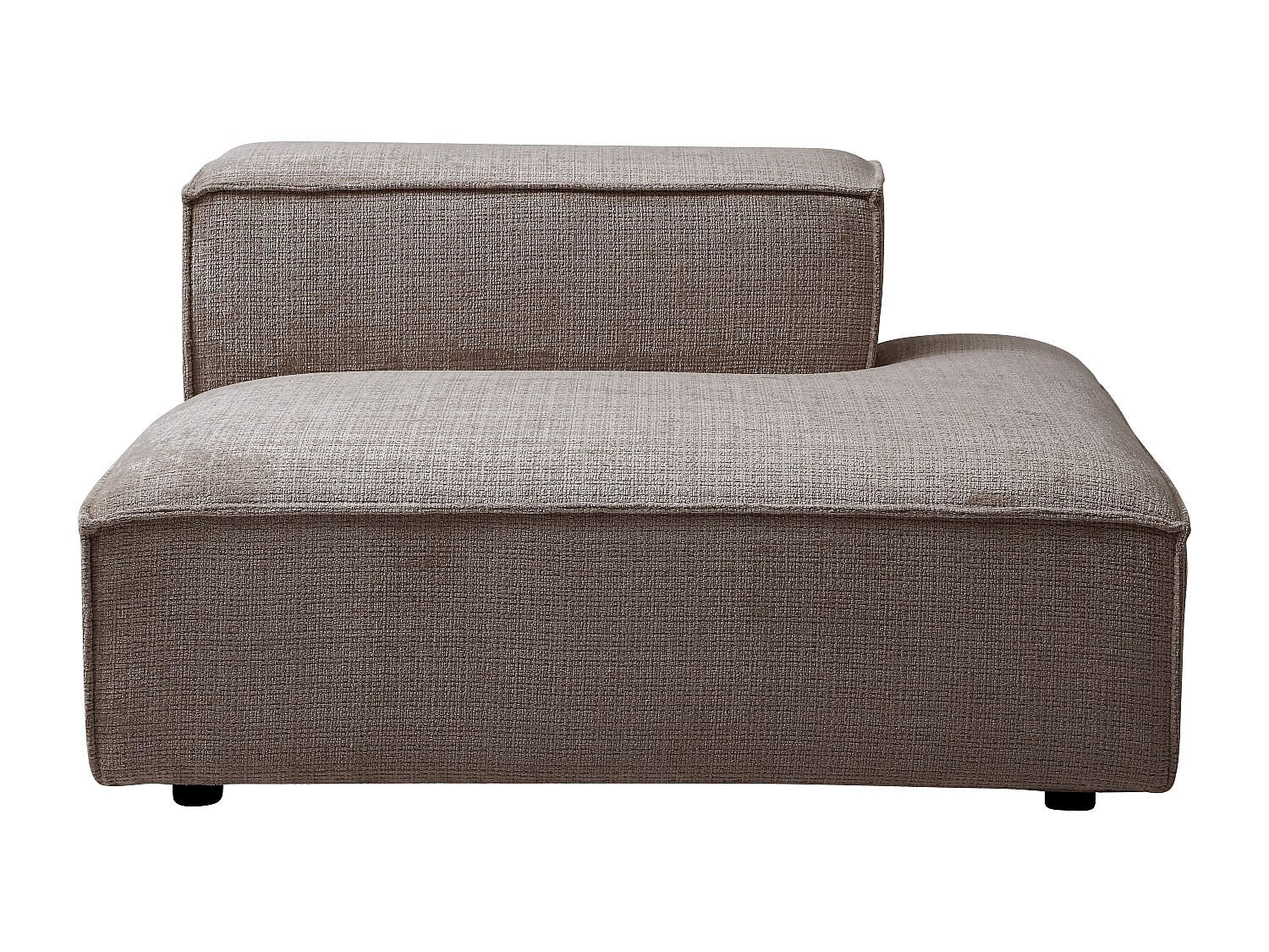 RECAMIERE ohne Schlaffunktion - 1 Person - stoff - taupe Ruzolo - Taupe, Textil (120/67/105cm) - Vente-Unique