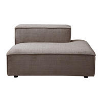 RECAMIERE ohne Schlaffunktion - 1 Person - stoff - taupe Ruzolo - Taupe, Textil (120/67/105cm) - Vente-Unique