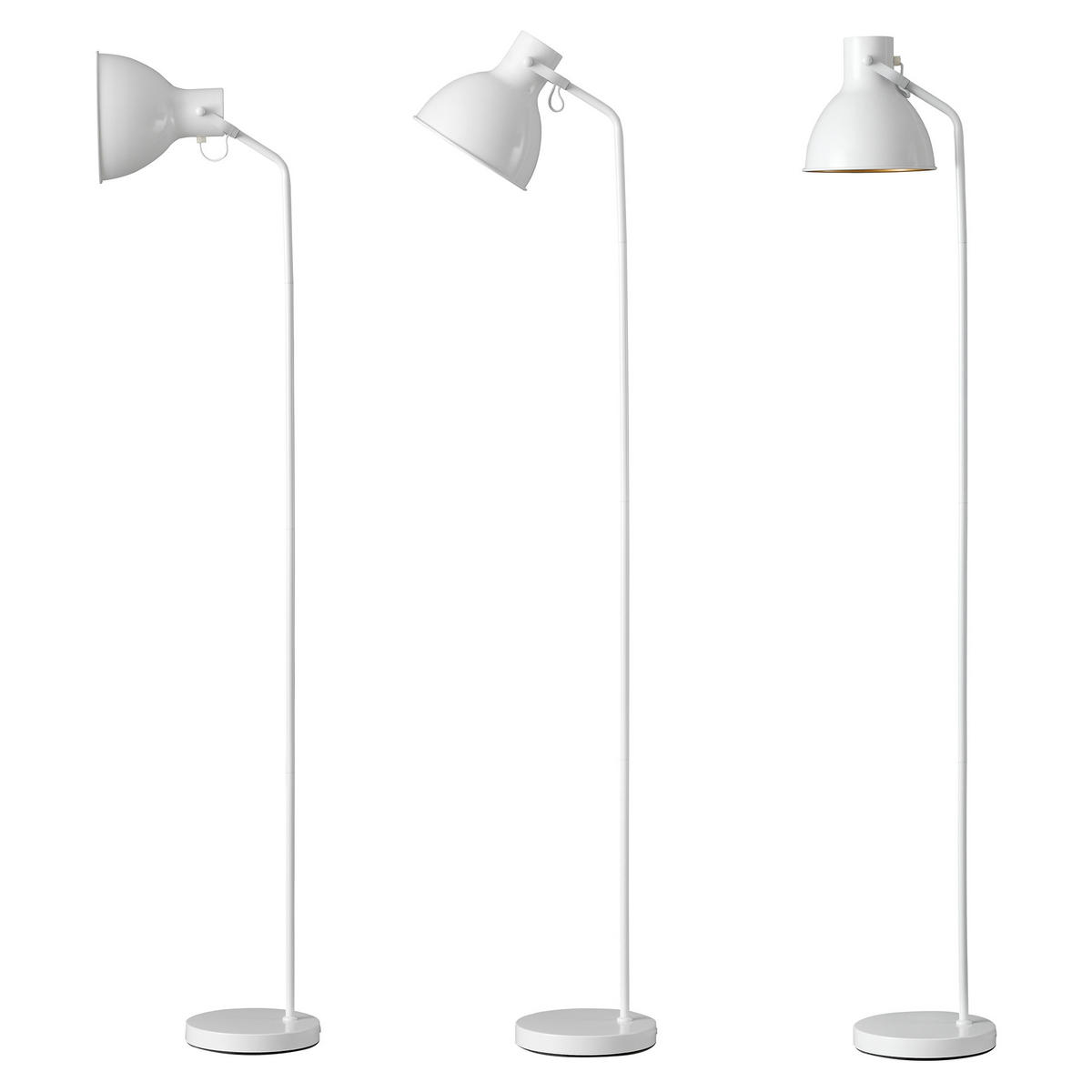 STEHLEUCHTE Belfast - Weiß, Metall (22/22/165cm) - lux.pro
