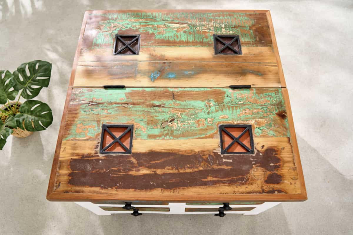 COUCHTISCH JAKARTA Holz Weiß 70 cm - Multicolor/Weiß, Holz (70/70/45cm) - riess-ambiente