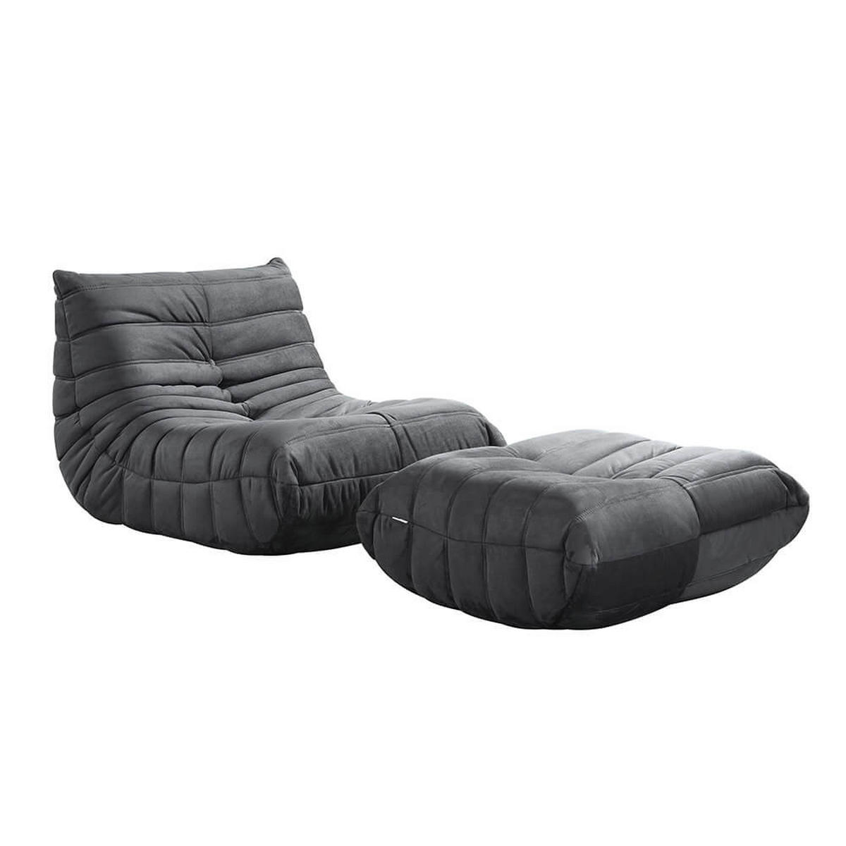 RELAXSESSEL CHILL - Farbe: Anthrazit - Anthrazit, Kunststoff (102/70/87cm) - Home Deluxe
