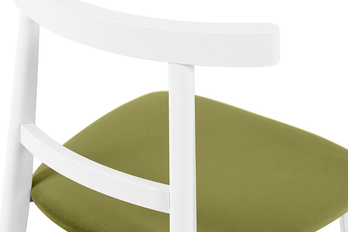 ESSTISCHSTÜHLE LILIO 2 St Vintage, Oliv / weiß - Olivgrün/Weiß, Holz/Textil (47/76/45cm) - KONSIMO®