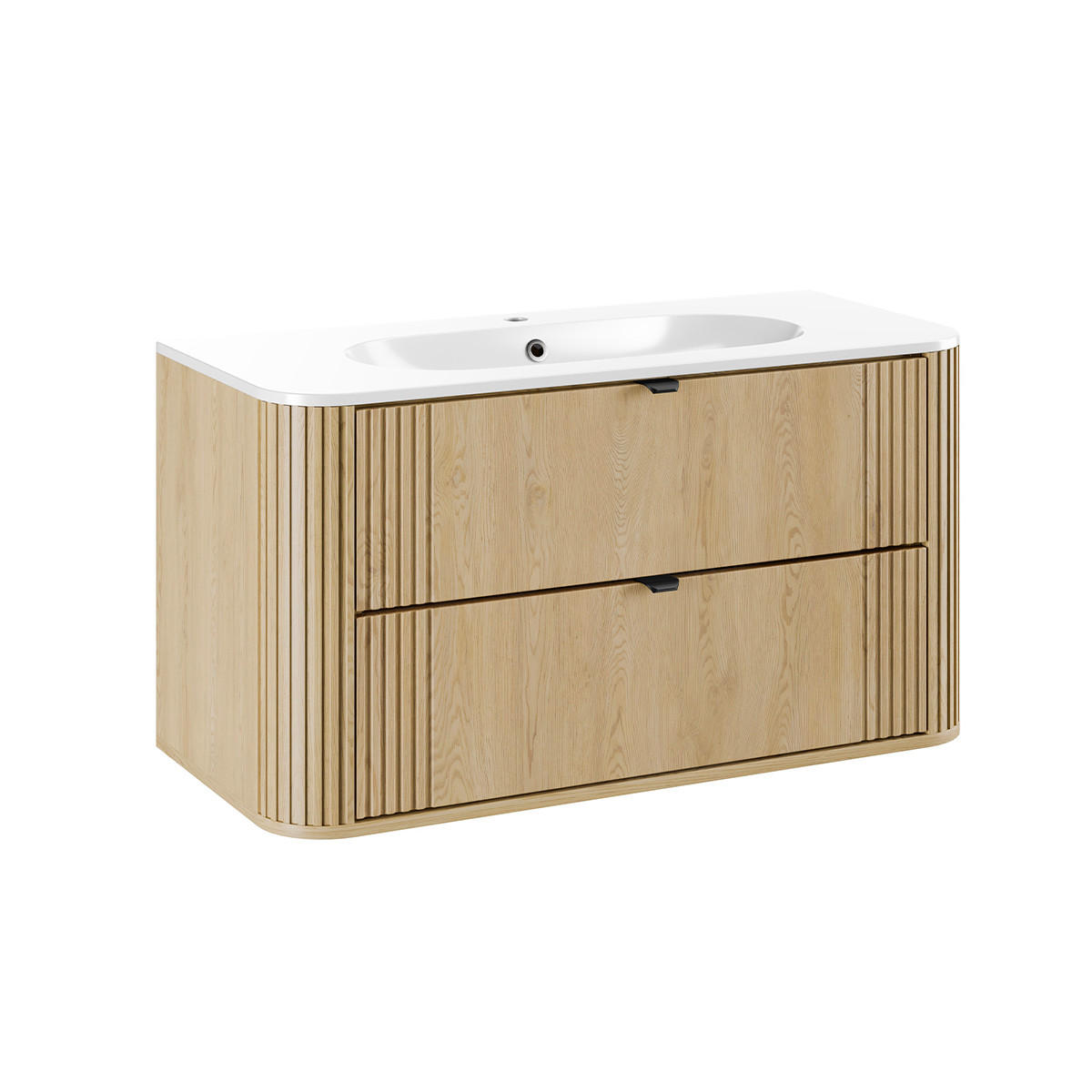 WASCHTISCH 100cm Mila Helle Eiche - Braun, Holzwerkstoff (100/52/46cm) - Petits-meubles