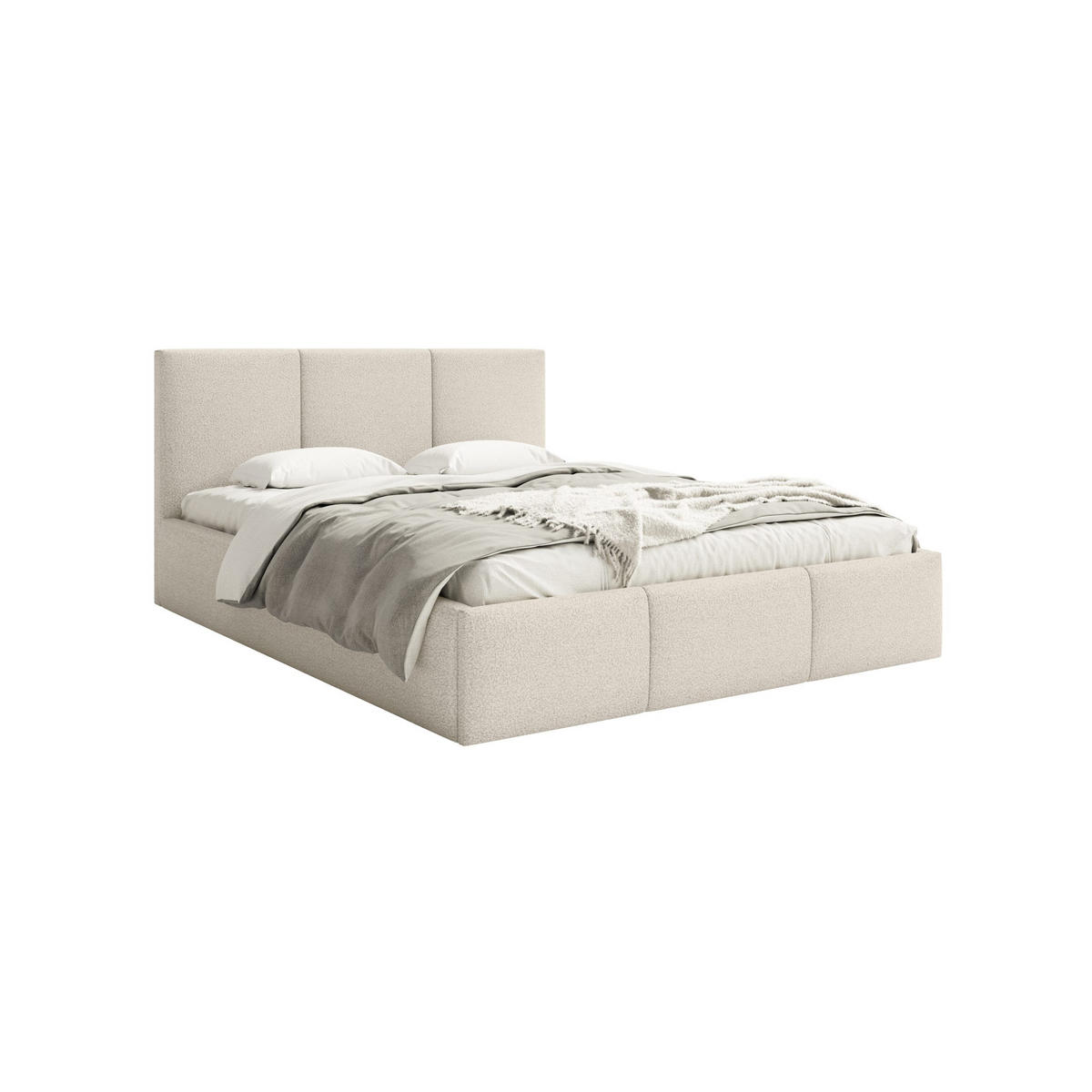 POLSTERBETT Fondi Slim 120x200 cm, Creme - Creme, Textil (120/200cm) - Fedve