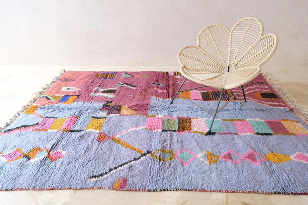 TEPPICH aus Wolle abstrakt aus Marokko 200x 300 cm - Multicolor, Naturmaterialien (200/300cm) - AFK Living
