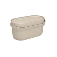 BIOMÜLLEIMER 5 L, sandbeige - Beige, Kunststoff (16/16/31cm) - GARANTIA