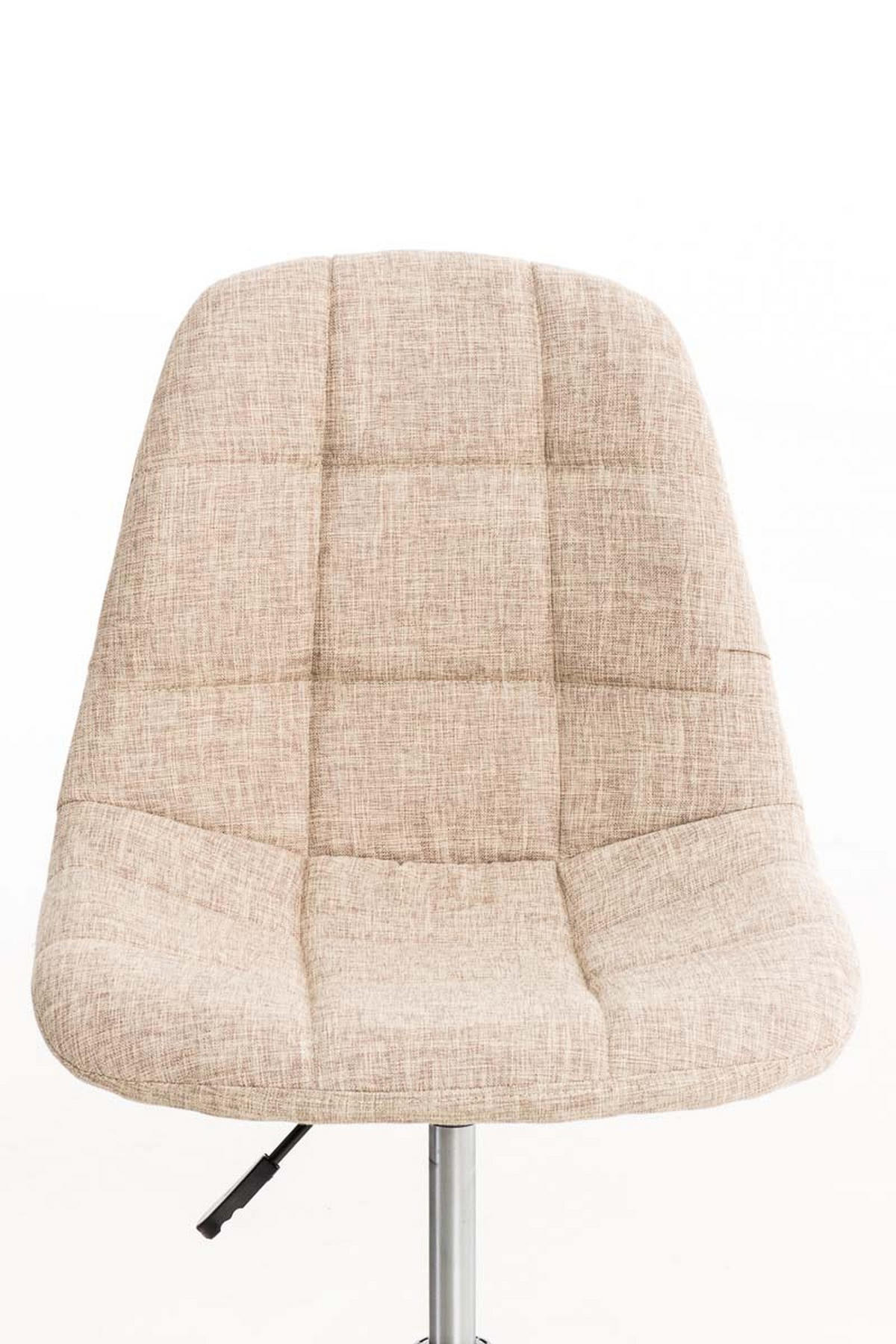 BÜROSTUHL Emily, Stoff Creme - Creme, Textil/Metall (55/91/55cm) - TPFLiving