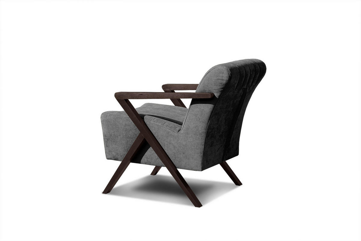 SESSEL LEBRON, grau - Grau, Holzwerkstoff/Textil (65/82/79cm) - Courtois Laville