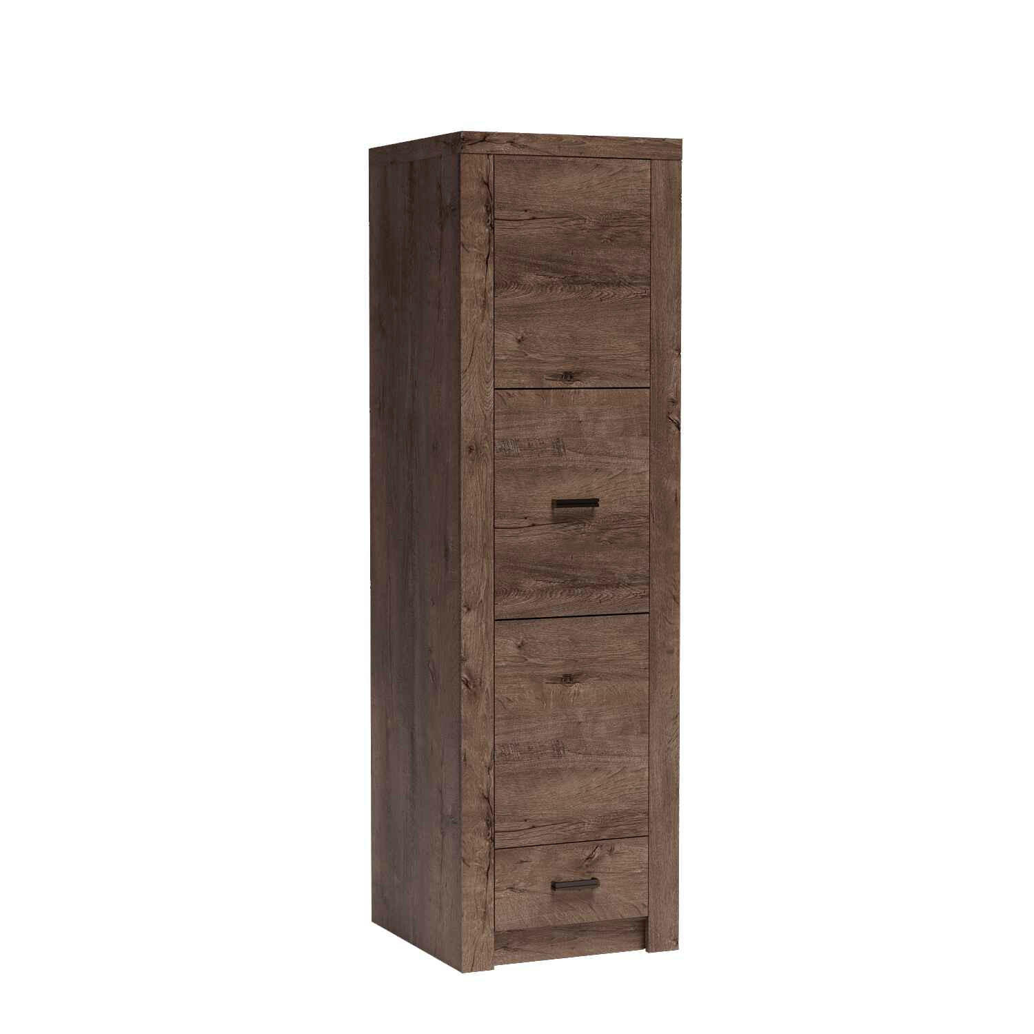 DREHTÜRENSCHRANK ZERI 56/192/58 cm 1-türig Braun - Braun, Holzwerkstoff (56/192/58cm) - MASSENO