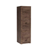 DREHTÜRENSCHRANK ZERI 56/192/58 cm 1-türig Braun - Braun, Holzwerkstoff (56/192/58cm) - MASSENO