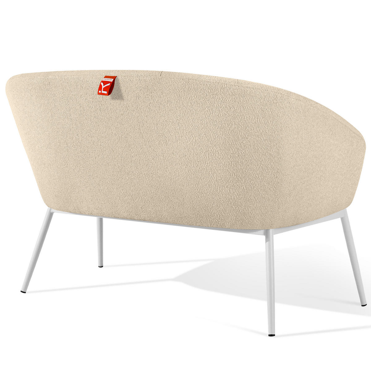 GARTENSOFA SOLIS Loungesofa, - Creme, Textil/Metall (118/76/66cm) - KONSIMO®