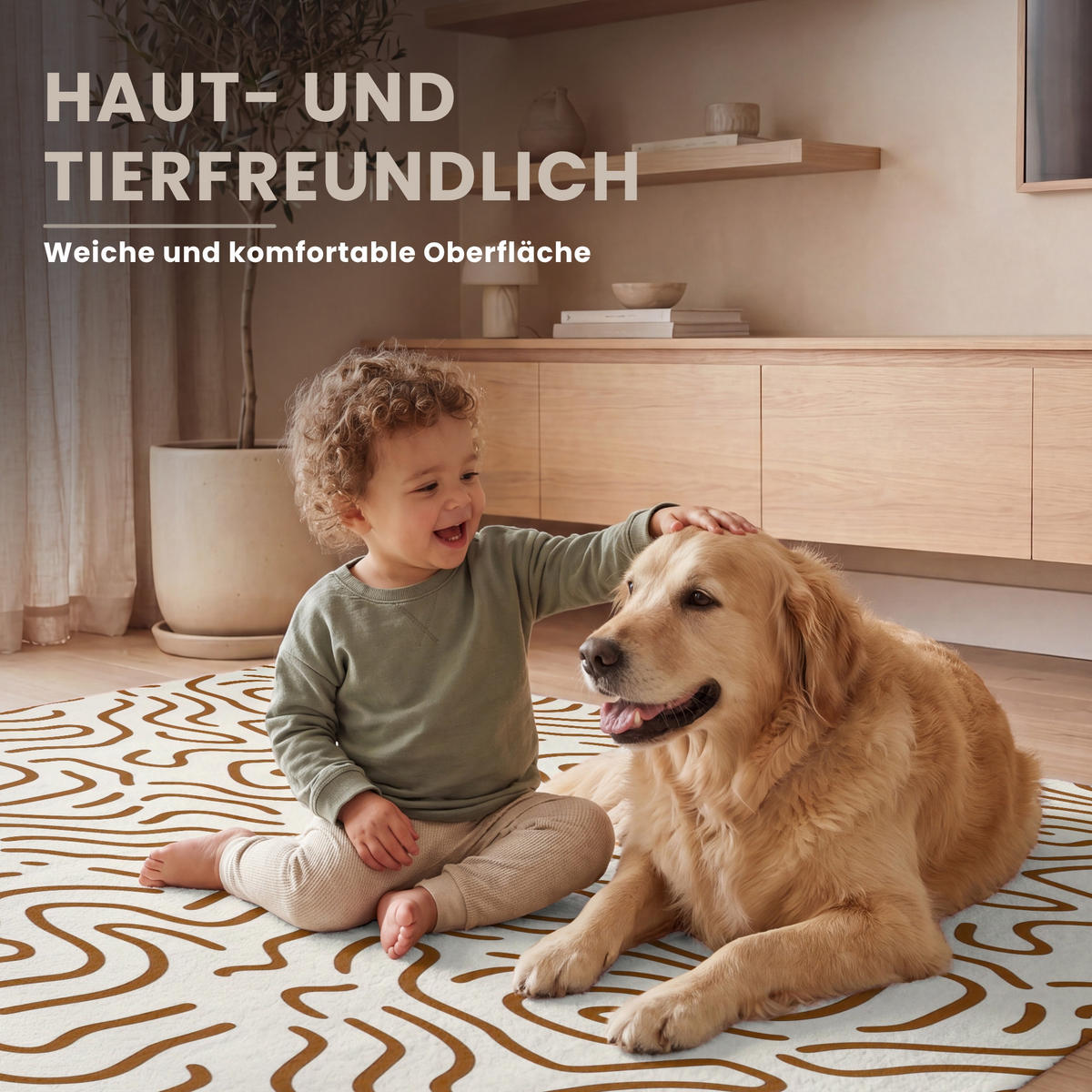 KOBERCE - Minimalistický - Vzor - Terakota - 120x180 cm - hnedá, textil/plast (120/0.4cm) - OnlyWow