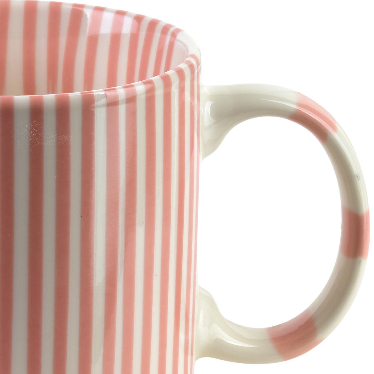 BECHER Ronnie rosa 9/13/9 cm Porzellan - Rosa, Keramik (0.38L) - Mondex