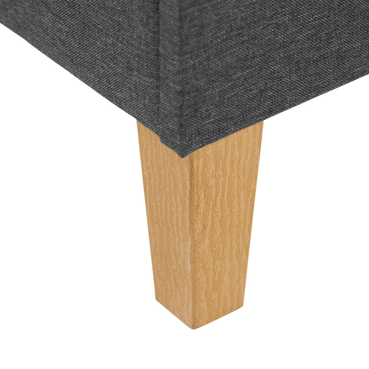 POLSTERBETT mit Matratze 90/200 cm in Grau - Grau, Textil (90/200cm) - Homestyle4u