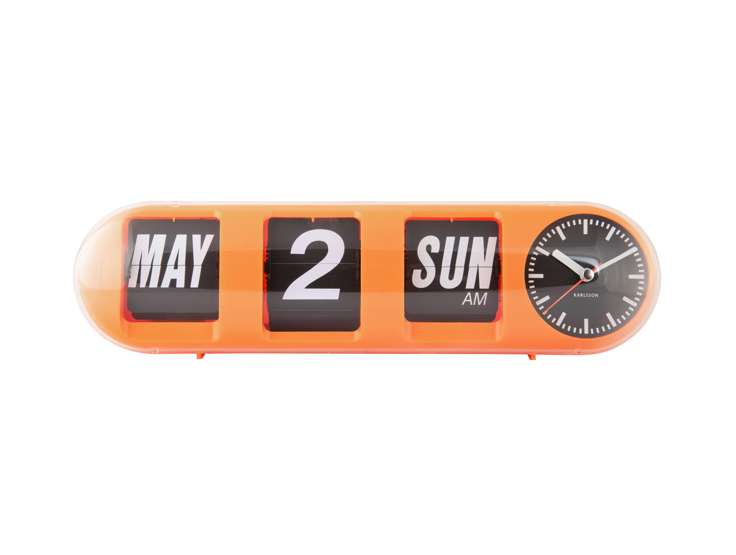 WANDUHR Tube Flip 38/10/13 cm - Orange, Kunststoff (10/13/38cm) - Karlsson