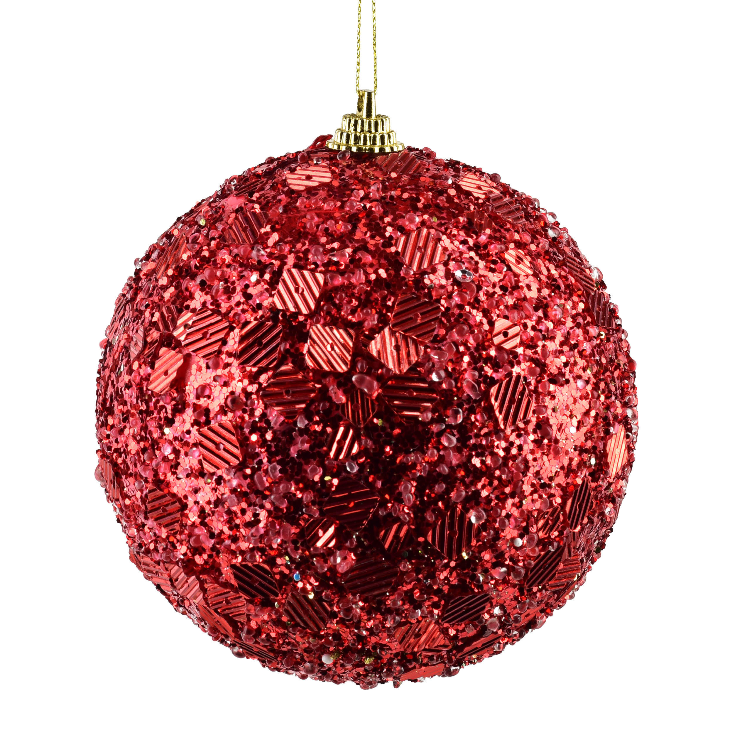 WEIHNACHTSKUGEL Santa Lila Styropor - Rot, Kunststoff (14/12/12cm) - Mondex
