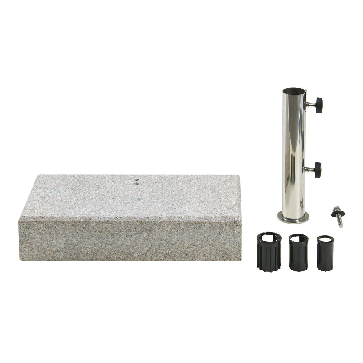 SONNENSCHIRMSTÄNDER Bomba - Grau, Stein (22.5/45cm) - casa.pro