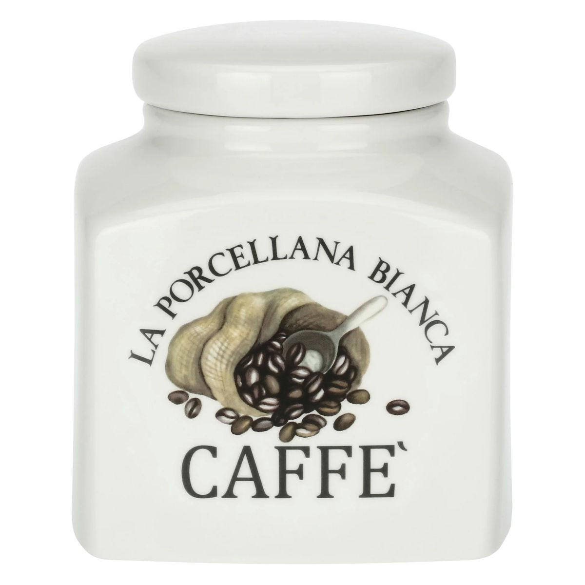 VORRATSDOSE Caffe' 1,1 l - Multicolor, Keramik (13/12.5/14.5cm) - La Porcellana Bianca