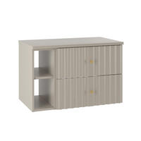WASCHTISCHUNTERSCHRANK 80.6cm Izae Kaschmir - Beige, Holzwerkstoff (80.6/52.2/46.5cm) - Petits-meubles