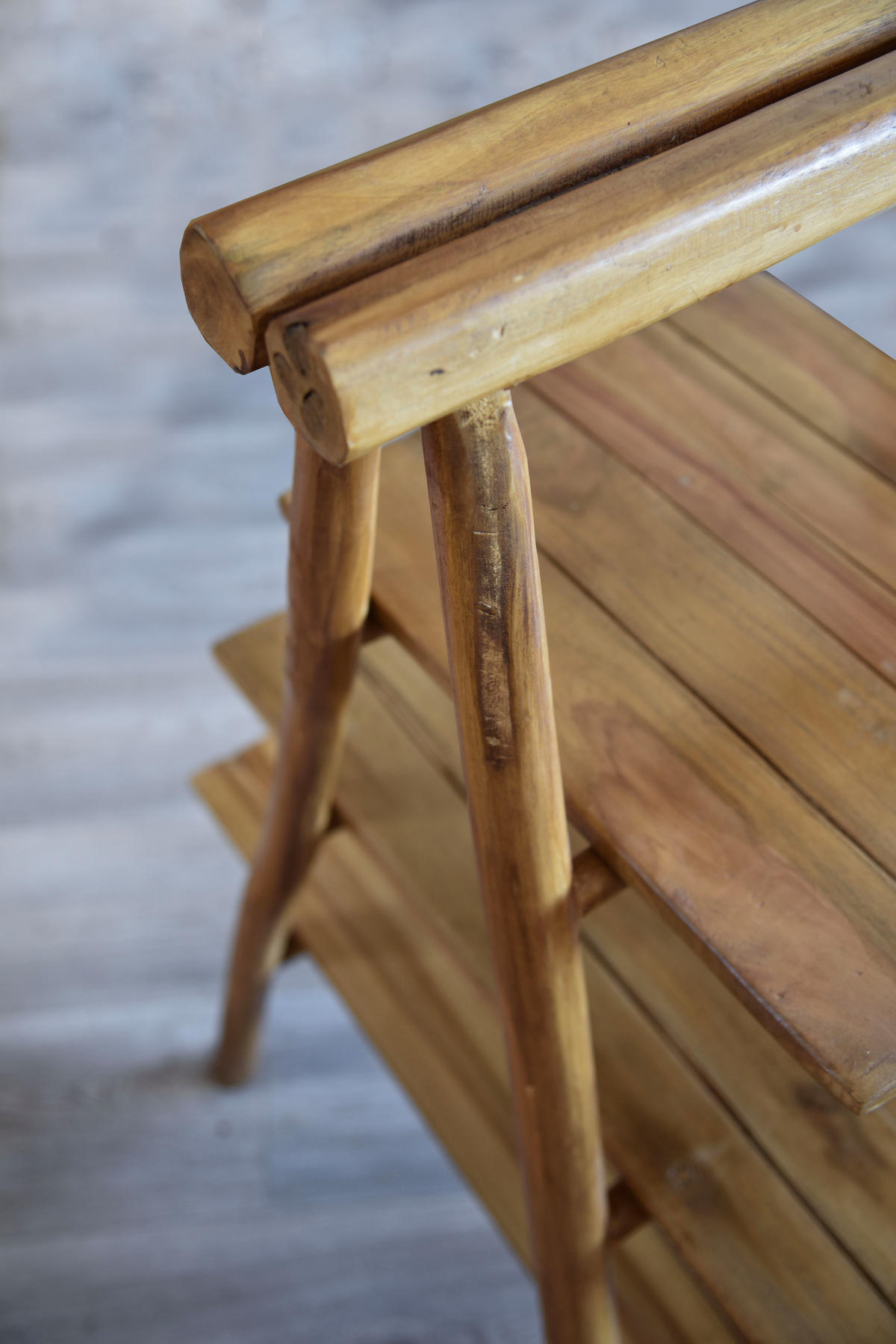 BLUMENREGAL Jan Teak Teakbraun 103x50x75cm - Teakfarben, Holz (50/103/75cm) - DELUKE