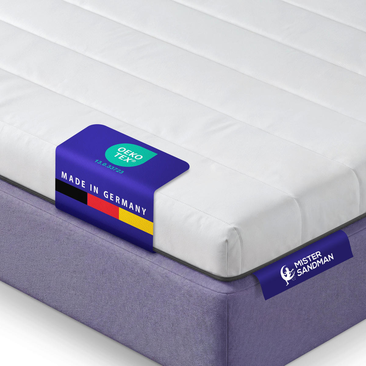 KALTSCHAUM-TOPPER 100x200 - ergonomisch - 5 cm hoch - Weiß, Textil (100/200cm) - Mister Sandman