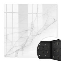 SCHLÜSSELBOX Schwarz 30x30 cm- Türöffnung nach rechts - Marmor-Eleganz - Weiß, Metall (30/30/5cm) - TULUP