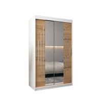 SCHWEBETÜRENSCHRANK 200/120/62 2-türig - Silberfarben/Eiche Artisan, Holz/Kunststoff (120/200/62cm) - Abiks Möbel