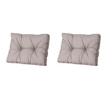 RÜCKENKISSEN Basic 43/73 cm 2er-Set - Taupe, Textil (73/8/43cm) - Madison