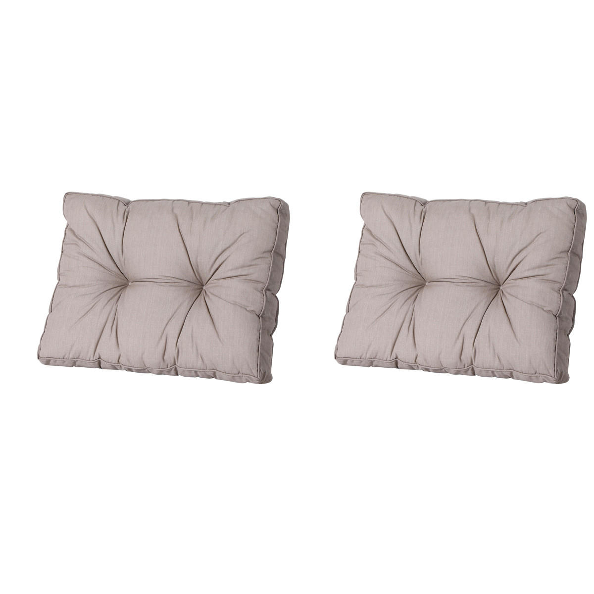 RÜCKENKISSEN Basic 43/73 cm 2er-Set - Taupe, Textil (73/8/43cm) - Madison