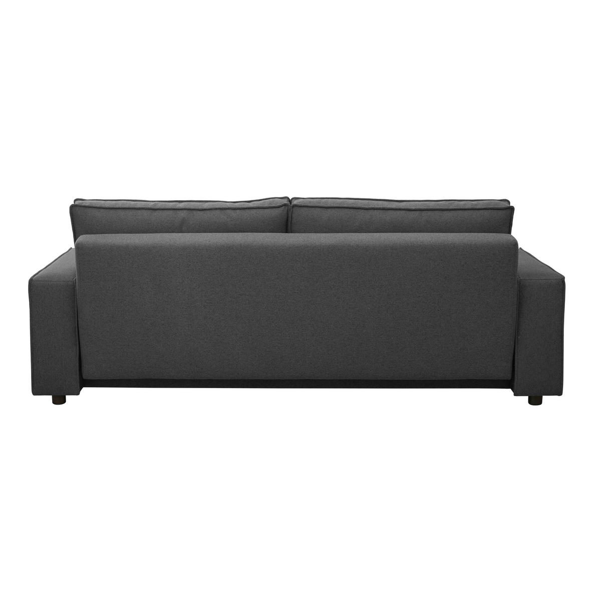 SOFA 3-Sitzer, Grau - Grau, Textil (93/82/220cm) - Oviala